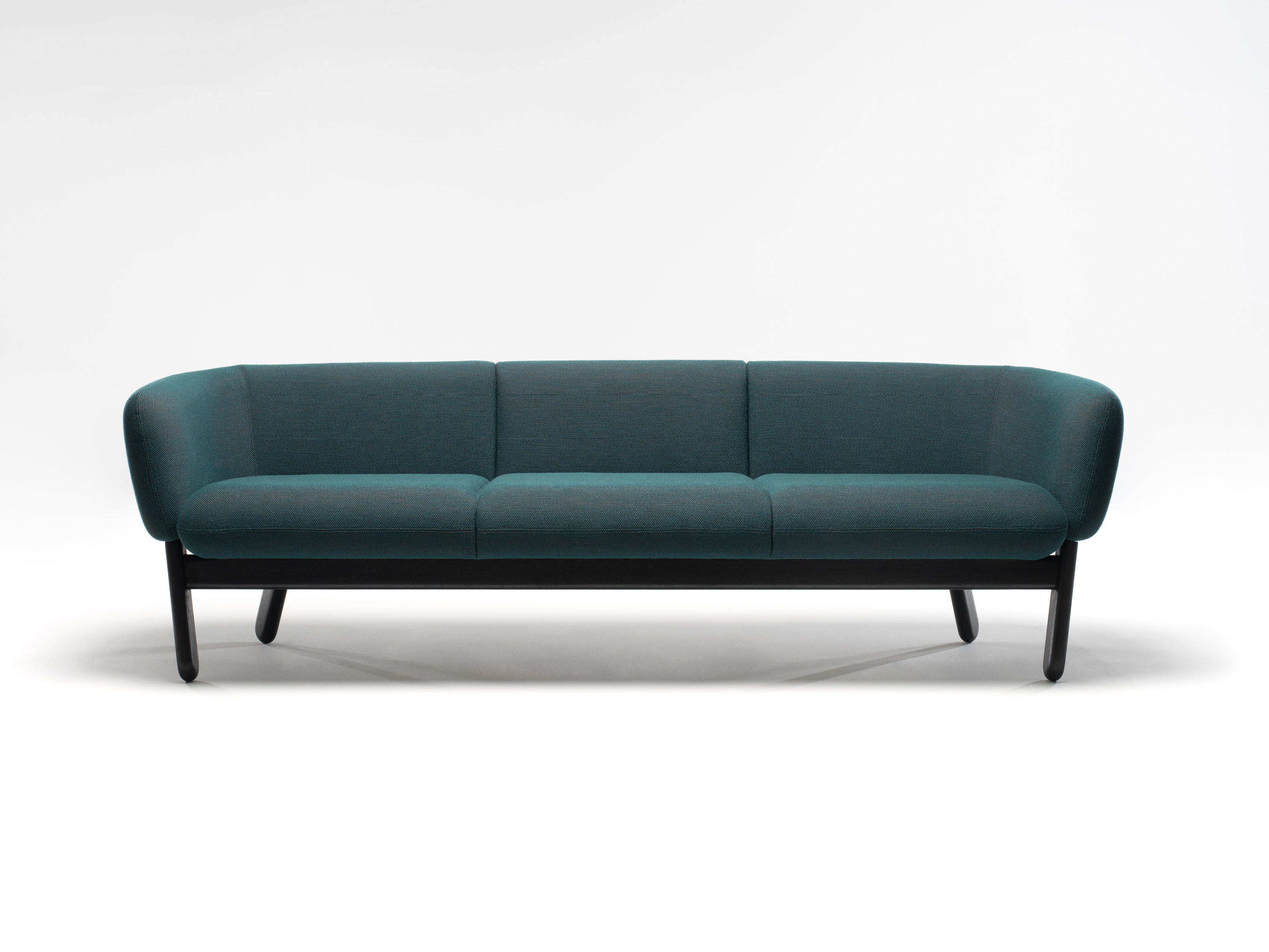 Modern Copal Sofa - Comfortable 3-Seater Fabric Couch for Living Room, Lounge & Office - Stylish Mid-Century Design with Soft Cushions - Perfect for Relaxing, Entertaining & Small Spaces