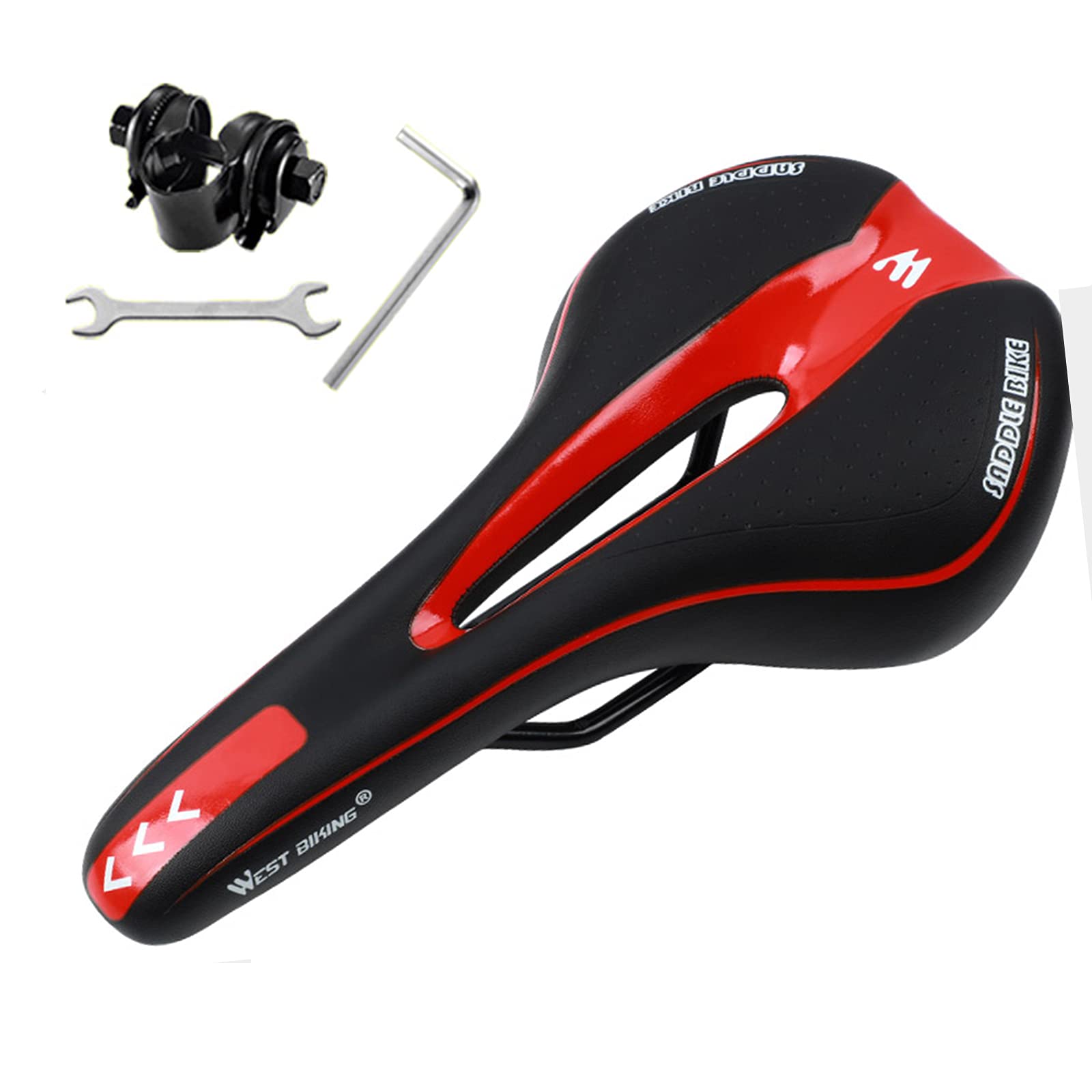 Premium Comfort Bike Saddle - Memory Foam Padded Bicycle Seat for Men & Women - Shock Absorbing, Waterproof & Breathable Cycling Seat - Perfect for City, Mountain (MTB), Road & Folding Bikes - Ideal for Commuting, Long Rides & Outdoor Adventures
