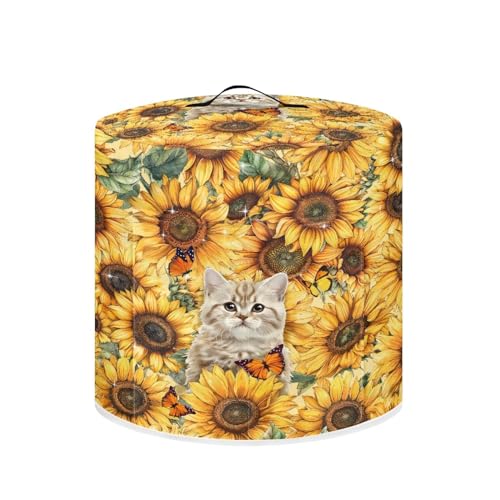 Cute Cat Sunflower