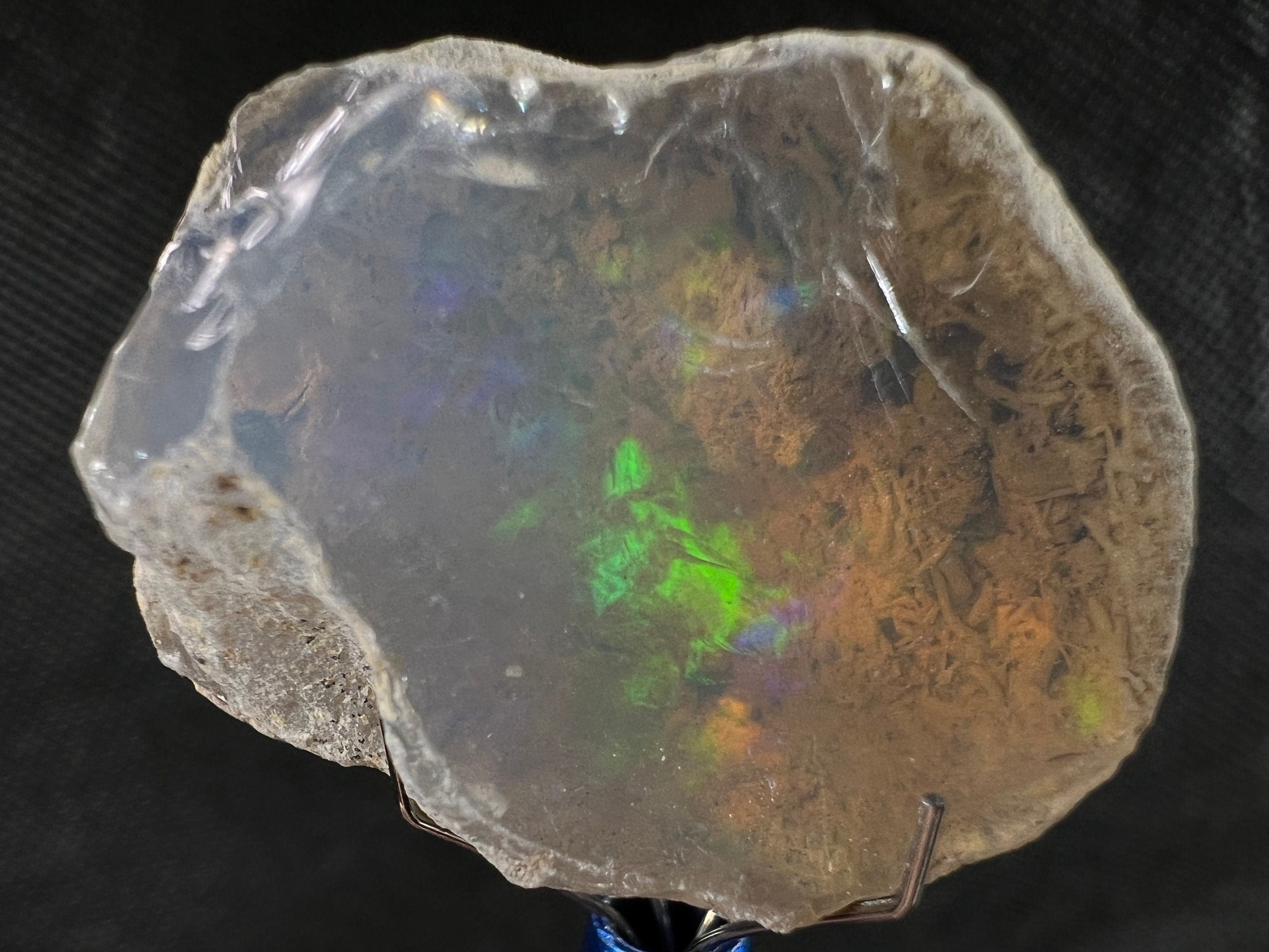 Natural 4A+ Welo Opal Raw Crystal - Premium Cutting Grade Opal Gemstone, October Birthstone (50692) for Jewelry Making, Healing Crystals & Mineral Collection