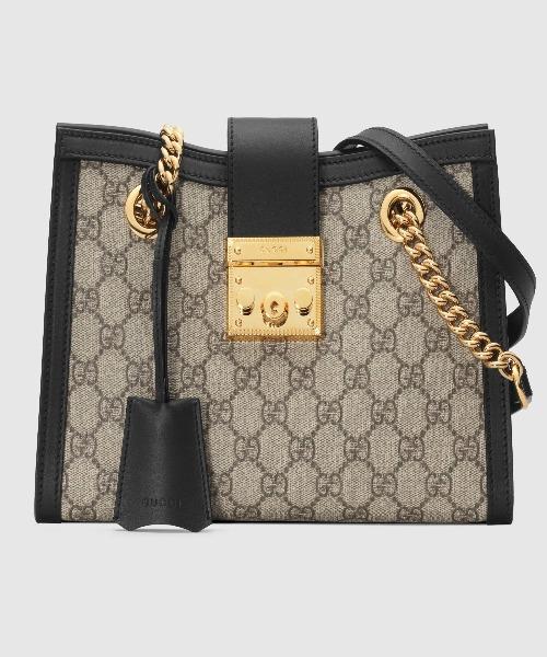 Gucci Padlock Small Shoulder Bag for Women - Black Leather Crossbody Purse with Gold Hardware | Perfect for Work, Travel & Evening Events