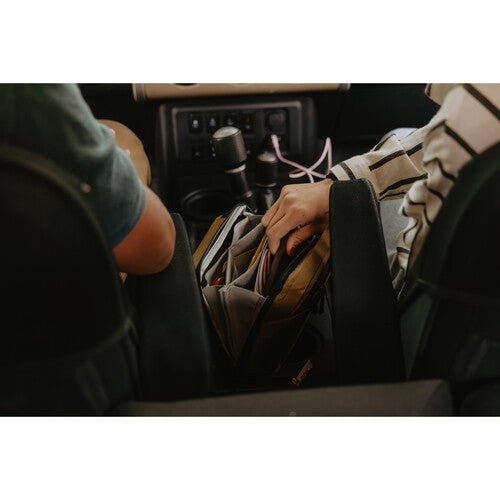 Peak Design Tech Pouch - Waterproof Travel Organizer for Electronics & Cables (Coyote) - Perfect for Camping, Hiking & Business Trips