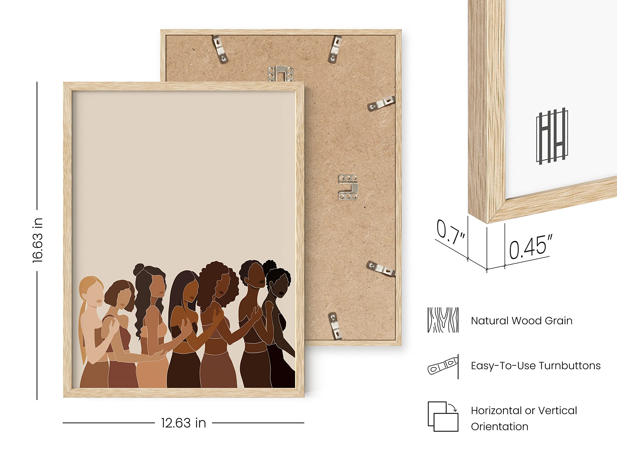 HAUS AND HUES Black Woman Wall Art - 12x16 Unframed African American Female Prints, Black Girl Empowerment Posters for Home & Office Decor - Perfect for Living Room, Bedroom or Workspace Inspiration
