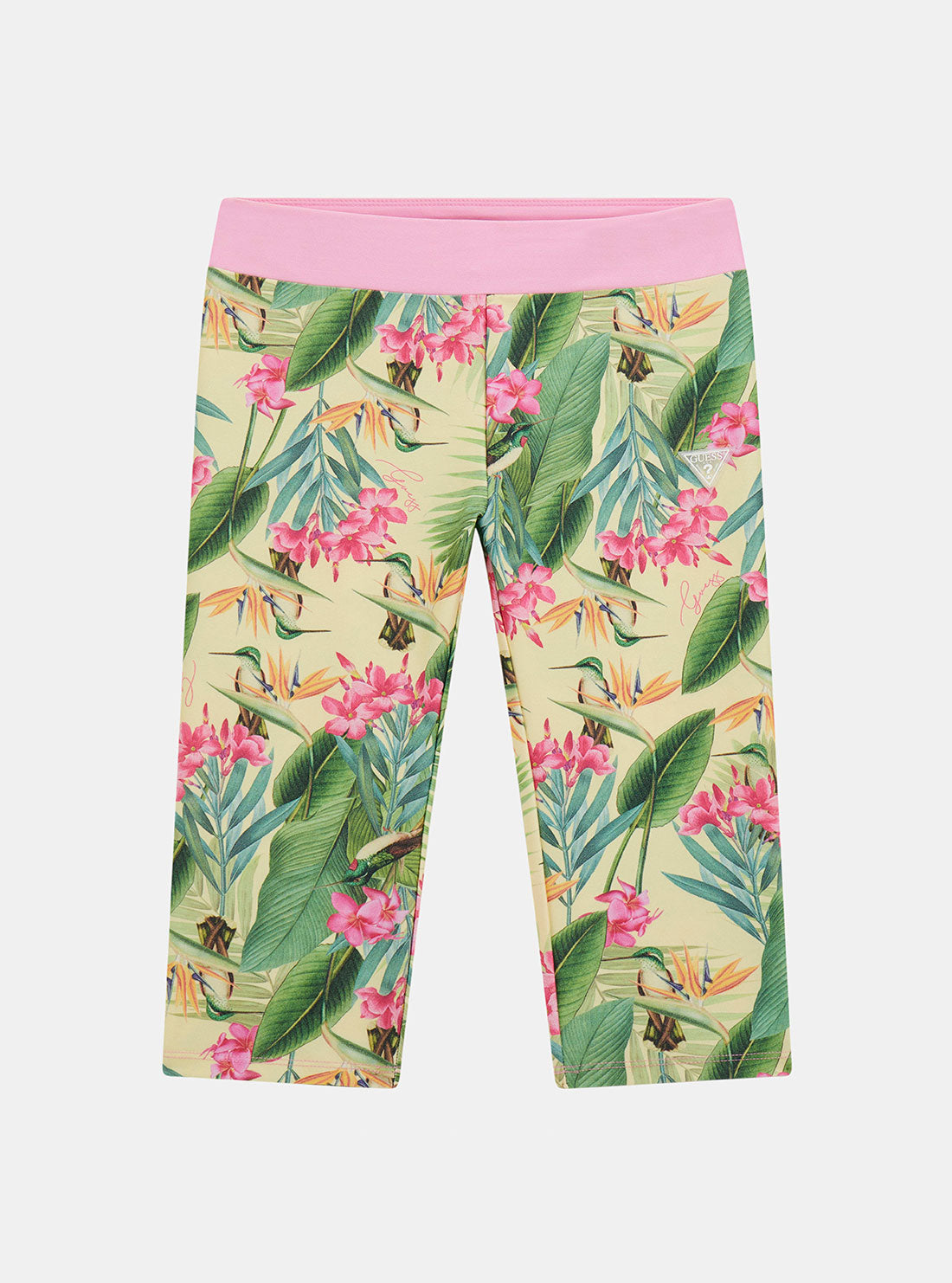 Floral Print 3/4 Leggings for Women - Stretchy Yoga Pants with Elastic Waistband (Size 7-16) - Perfect for Yoga, Running & Casual Wear