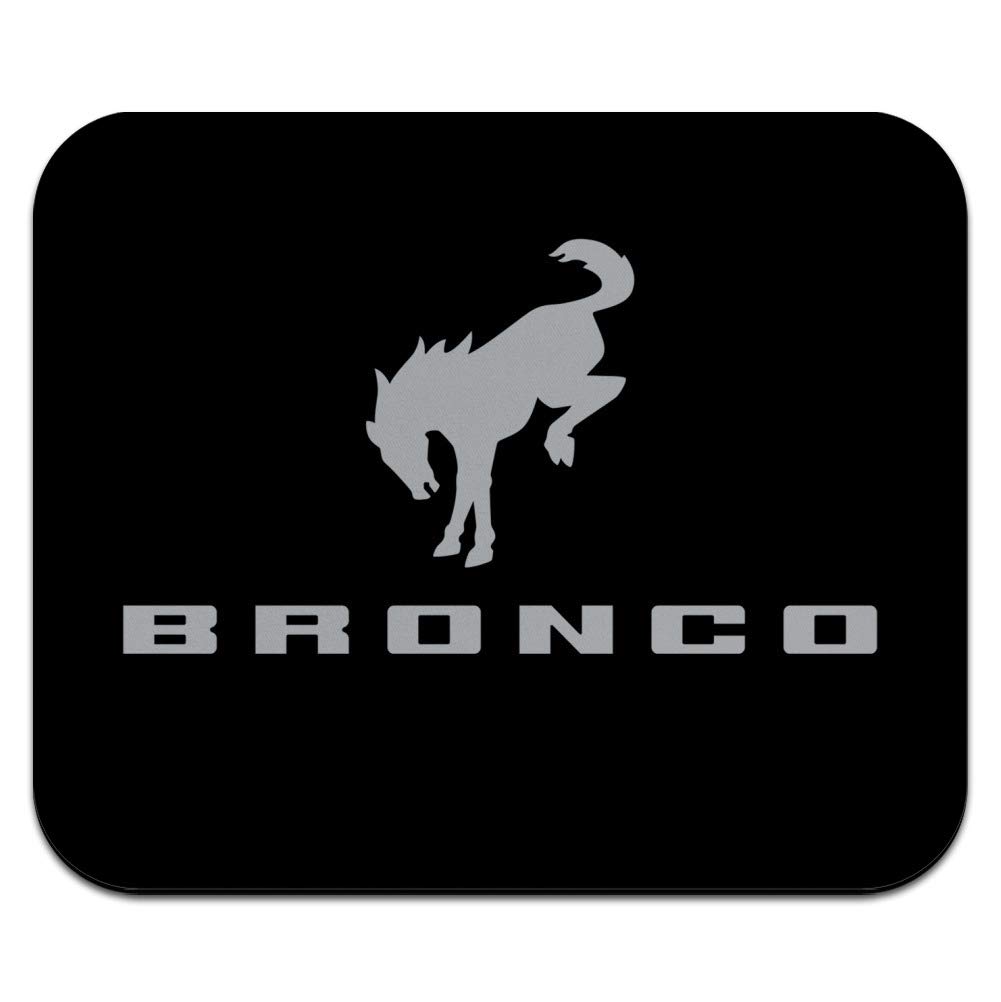 New Bronco Logo Low Profile Thin Mouse Pad - Non-Slip Gaming & Office Desk Mat for PC, Laptop, Mac - Perfect for Work, Gaming & Home Office Setup