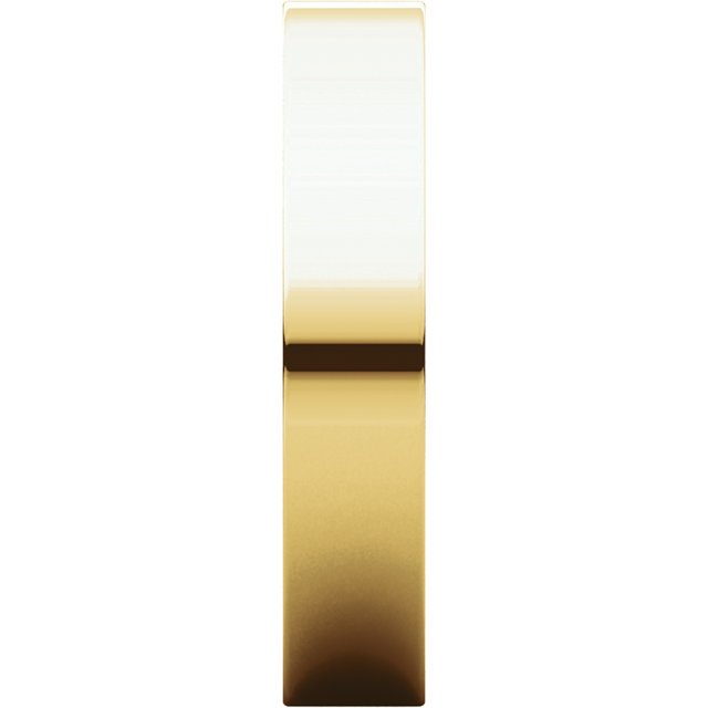 14K Gold 4mm Flat Wedding Band for Women - Elegant & Timeless Bridal Ring for Engagement, Anniversary, or Everyday Wear