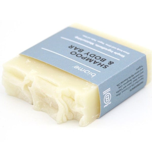 Biome Shampoo Soap Bar 110g - Natural Hair Care for All Hair Types | Gentle Cleansing & Scalp Nourishment | Perfect for Travel, Gym & Eco-Friendly Lifestyle