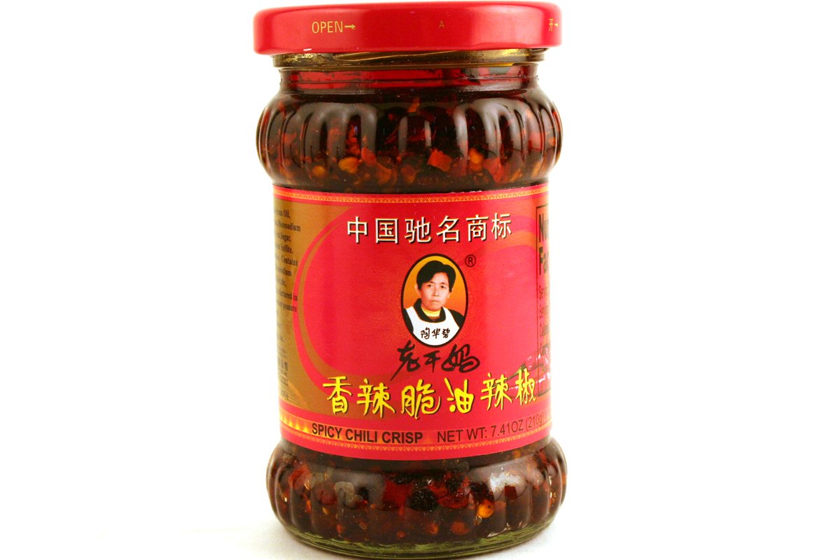 Laoganma Crispy Hot Sauce - 6.9oz (6-Pack) | Spicy Chili Sauce for Cooking, Stir-Fry, Noodles & Asian Cuisine