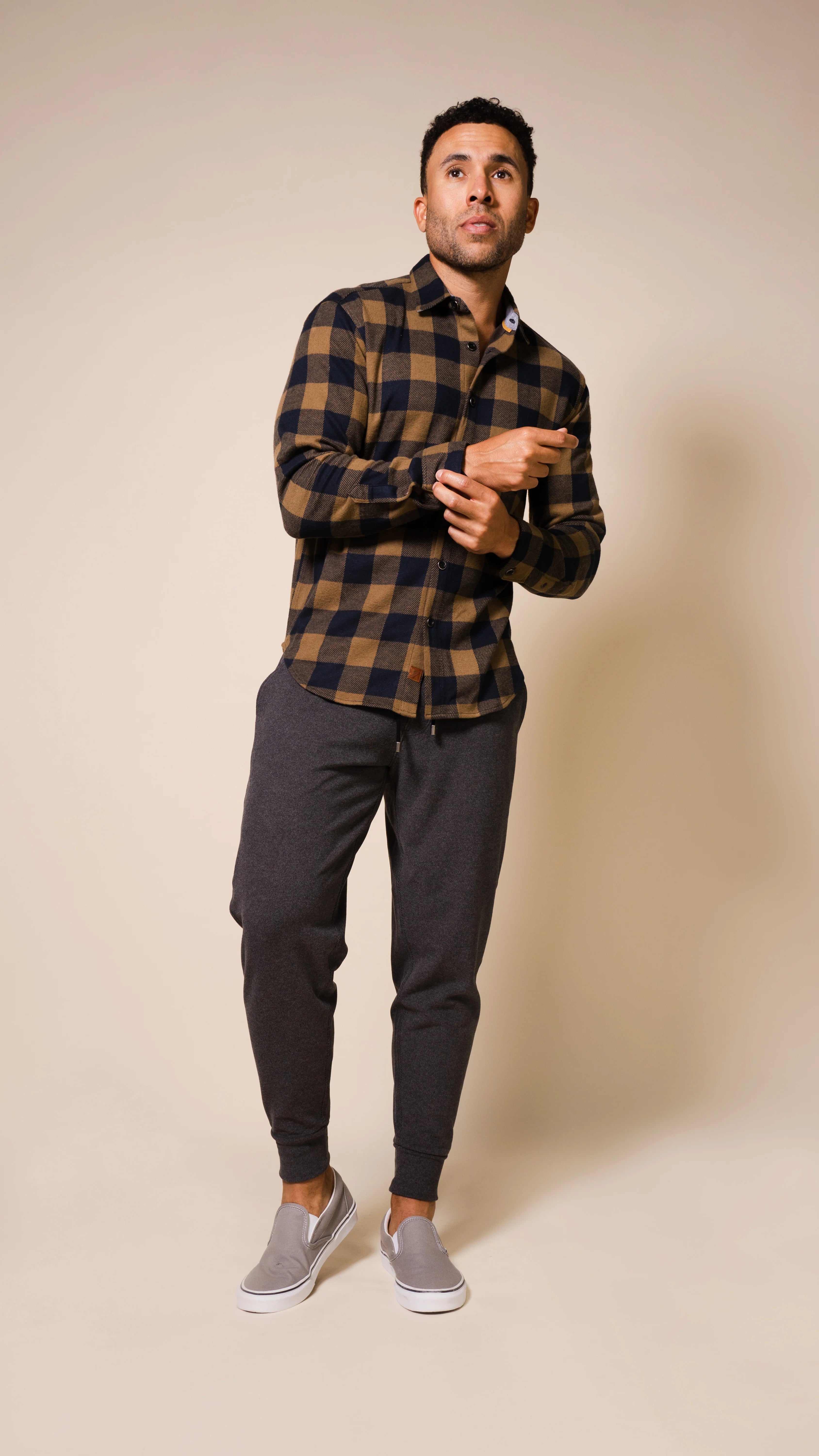 Fundamental Coast Yukon Buffalo Check Flannel Shirt - Warm & Durable Plaid Shirt for Men - Perfect for Outdoor Camping, Hiking, and Casual Winter Wear