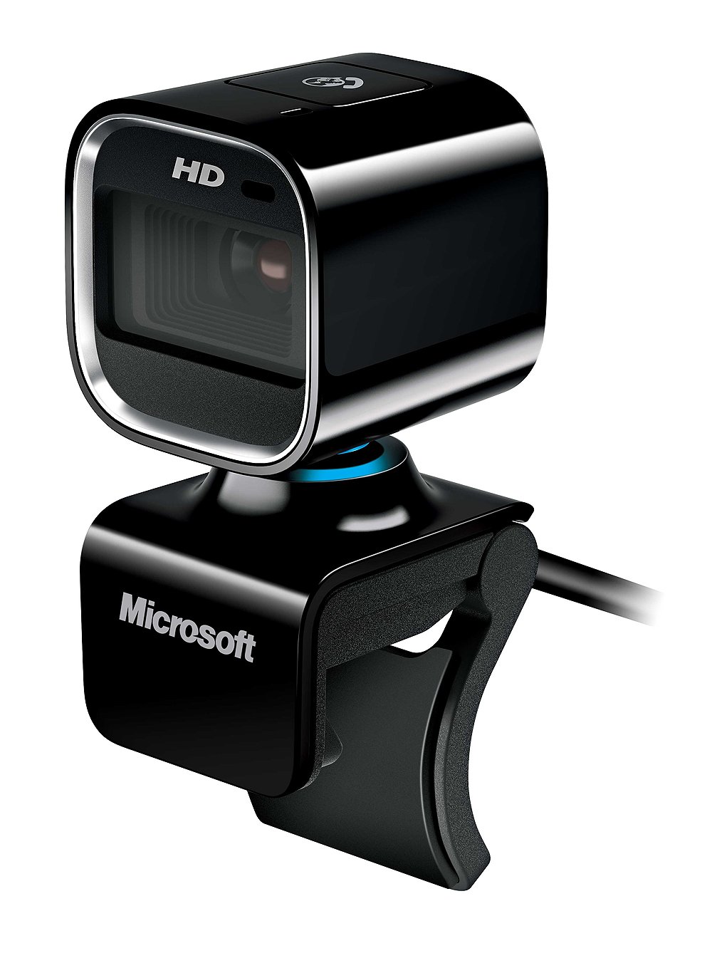 Microsoft LifeCam HD-6000 Webcam for Laptops (7PD-00008) - HD 720p Video Calling, Built-in Microphone for Zoom/Skype/Teams Meetings, Plug & Play USB Web Camera for Remote Work & Online Classes