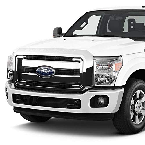 2011-2016 Ford F250 F350 F450 F550 Super Duty Halogen Fog Light Kit with Bezels, Wiring Harness, Switch & Bulbs - Complete Replacement Upgrade for Off-Road Driving & Night Visibility