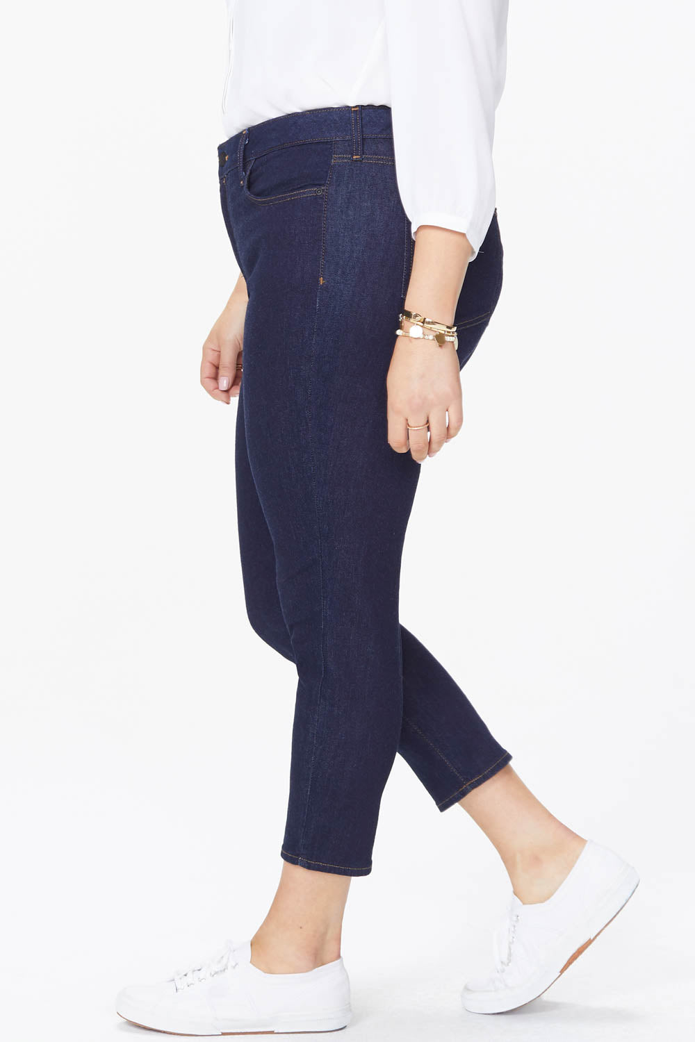 Plus Size Alina Skinny Ankle Jeans in Rinse Wash - Perfect for Casual Wear, Office Outfits & Night Out Looks
