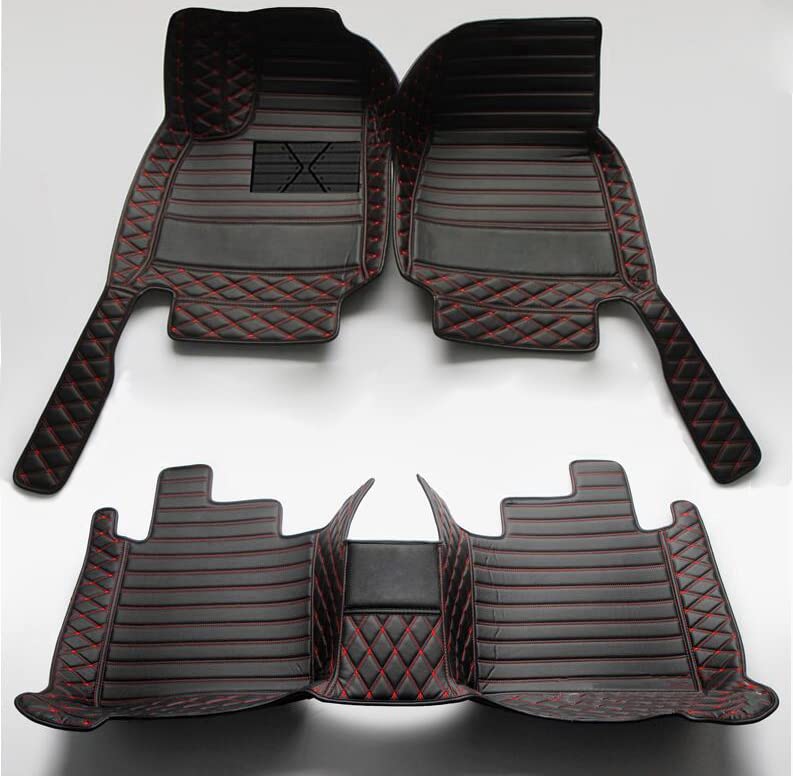 Black with Red Stitching