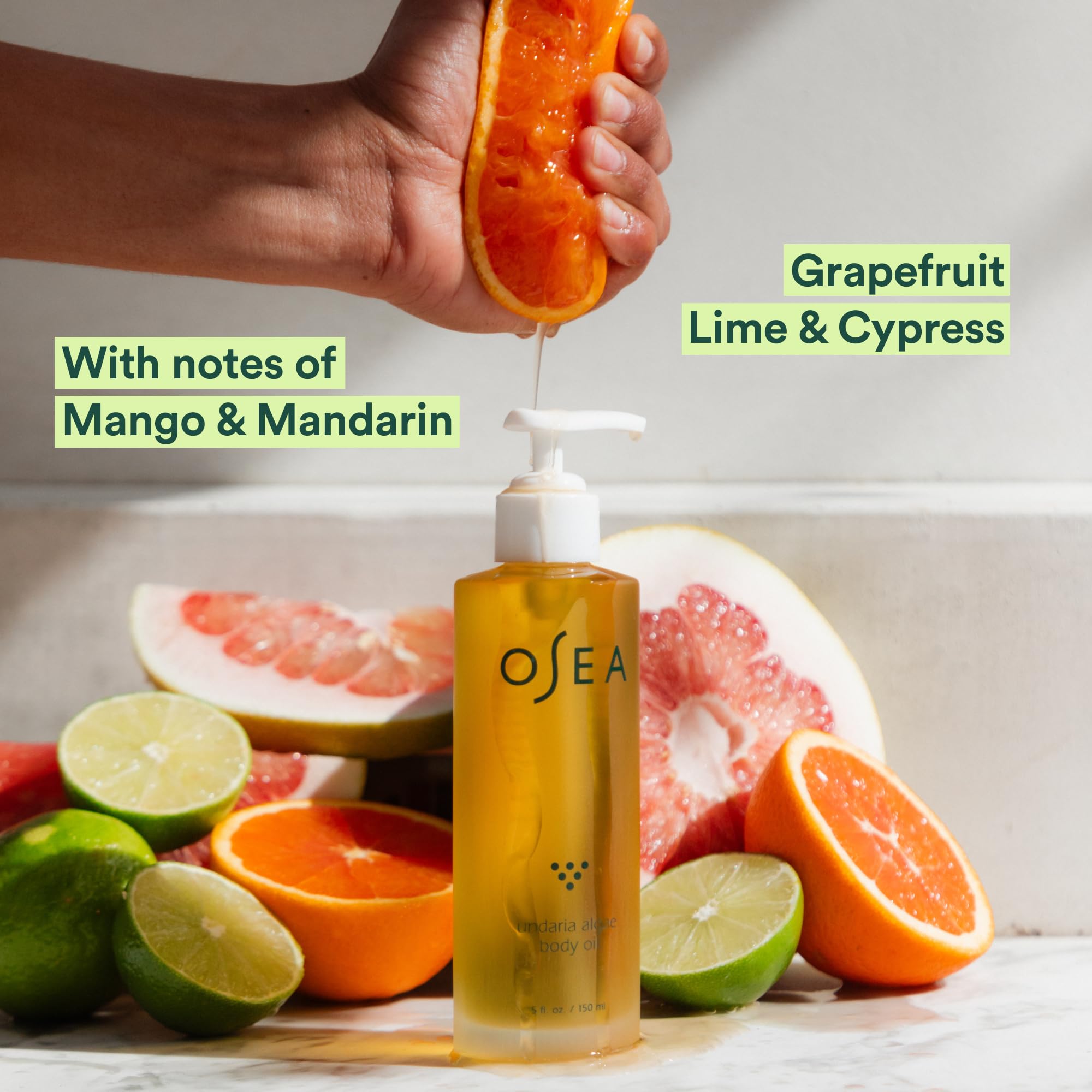 OSEA Undaria Algae Body Oil 5 oz & Hyaluronic Acid Body Serum 4 oz - Hydrating Skincare Duo for Dry Skin, Anti-Aging Treatment, Perfect for Daily Moisturizing Routine