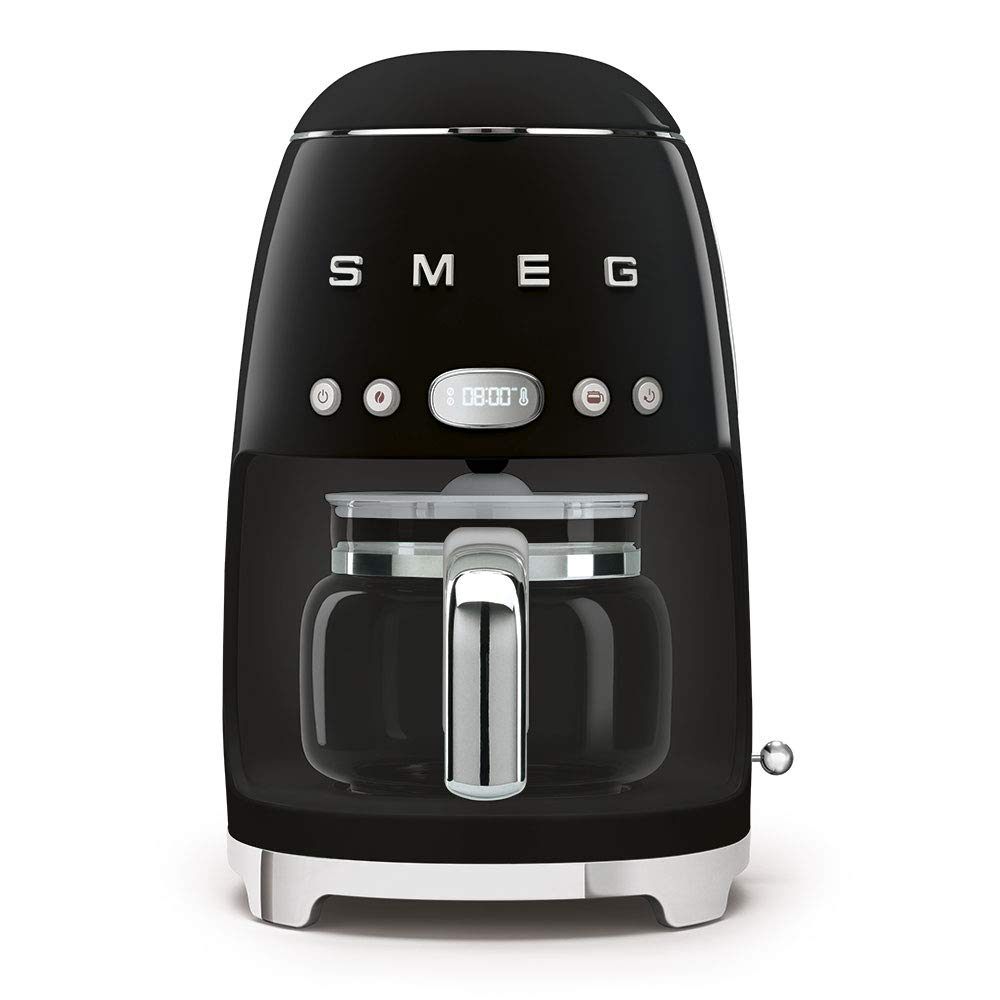 Smeg Black Filter Coffee Machine for Home & Office | Premium Coffee Maker for Adults | Perfect Gift for Coffee Lovers