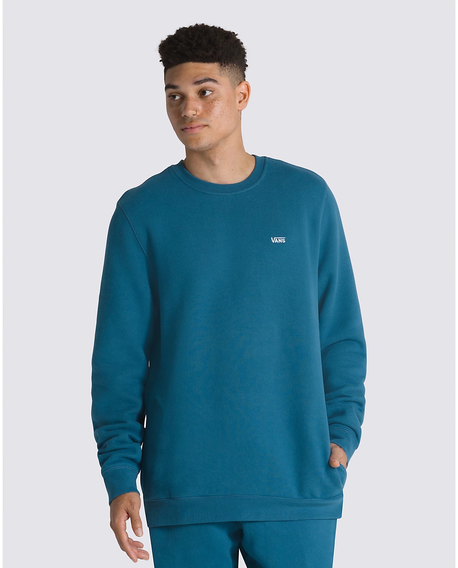 VANS ComfyCush Crew Sweater - Soft & Comfortable Pullover for Men & Women | Midnight Blue | Perfect for Casual Wear, Street Style & Everyday Outfits