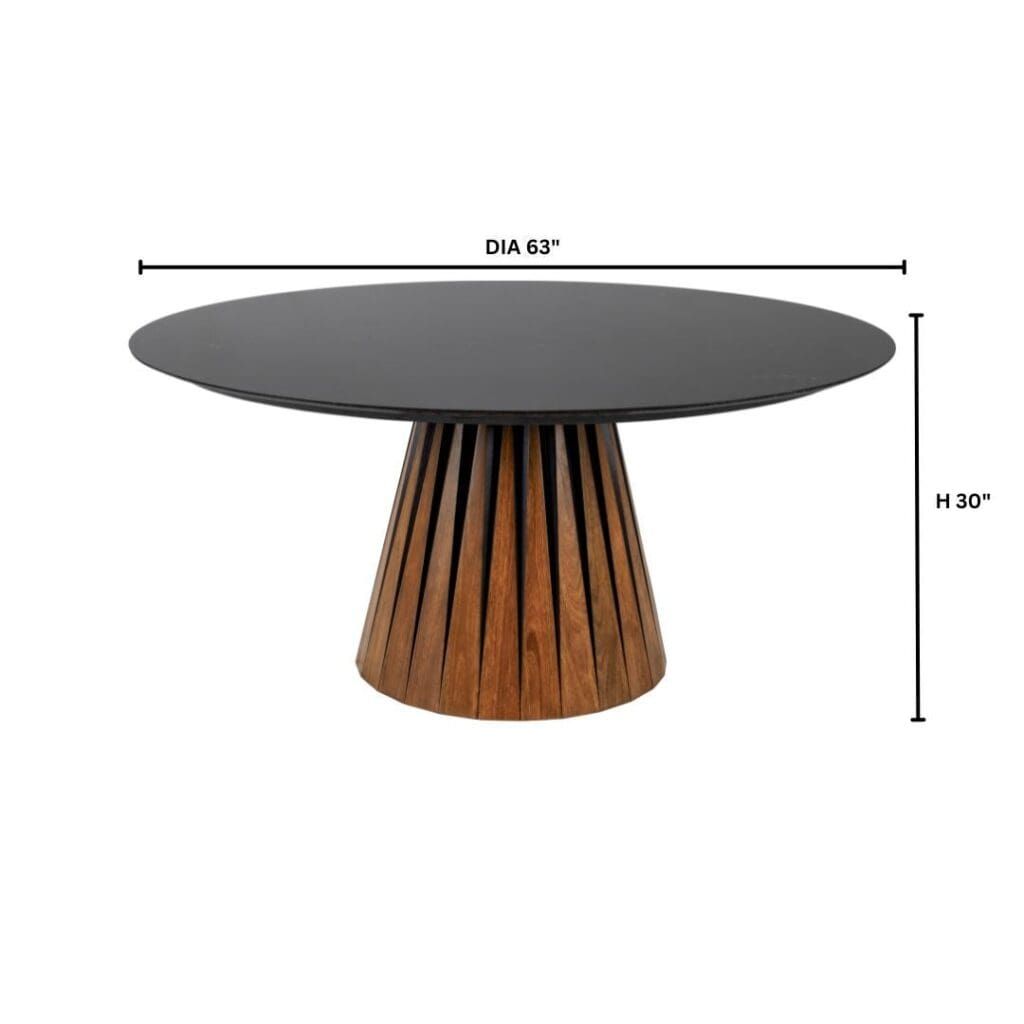 Cyan Design 11743 Bourbon Dining Table - Medium Brown & Black Finish - Rustic Farmhouse Style Dining Table for Kitchen, Dining Room & Home Decor