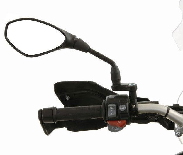 Touratech Mirror Extensions for BMW F800GS F700GS F650GS2 R1200R R1200GS K1200R (M10X1.5) - Improve Visibility & Safety for Adventure Riding