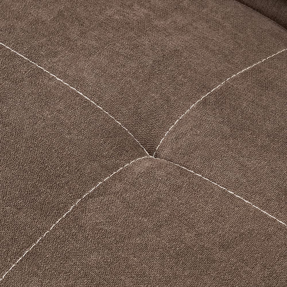 Panana 3-Seater Convertible Futon Sofa Bed - Click Clack Recliner Couch with Fabric Upholstery for Living Room, Guest Room & Small Spaces (Brown) | Multi-Functional Sleeper Sofa for Apartments, Dorms & Studio Living