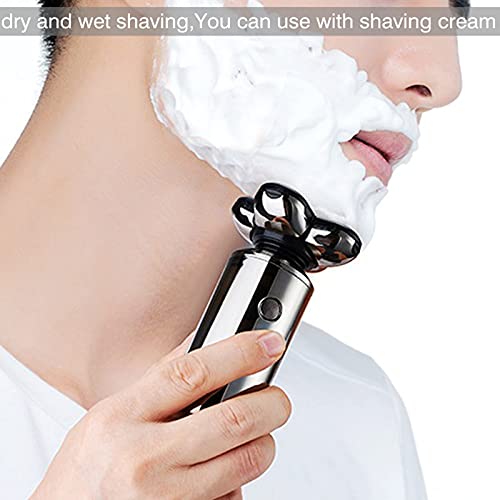 5-in-1 Rechargeable Electric Razor for Men with Digital Display - Wet/Dry Beard Trimmer, Bald Shaver & Body Groomer - Perfect for Travel, Home & Gym Use