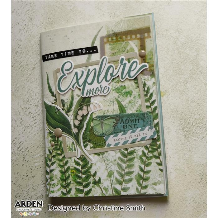 Arden Creative Studio Hidden Creek Ephemera Pack - Scrapbooking Supplies, Junk Journal Kit, Paper Crafting Materials for DIY Projects, Card Making, Memory Keeping & Mixed Media Art