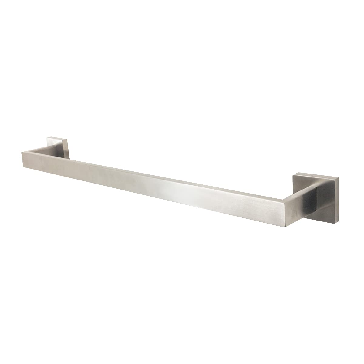 Brushed Nickel Towel Bar - 23.6 Inch Wall Mounted Bathroom Towel Rack with Rust-Resistant Finish - Perfect for Hand Towels, Washcloths & Bath Accessories - Ideal for Bathrooms, Powder Rooms & Spa Areas
