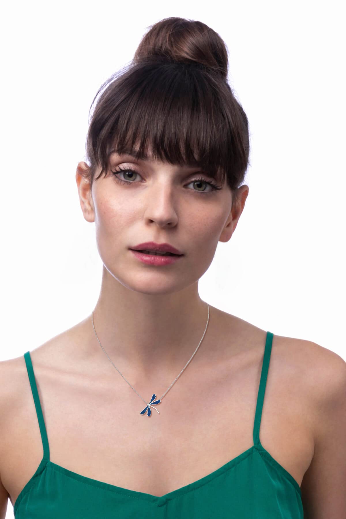 Sterling Silver Dragonfly Necklace for Women - Handcrafted Jewelry Gift