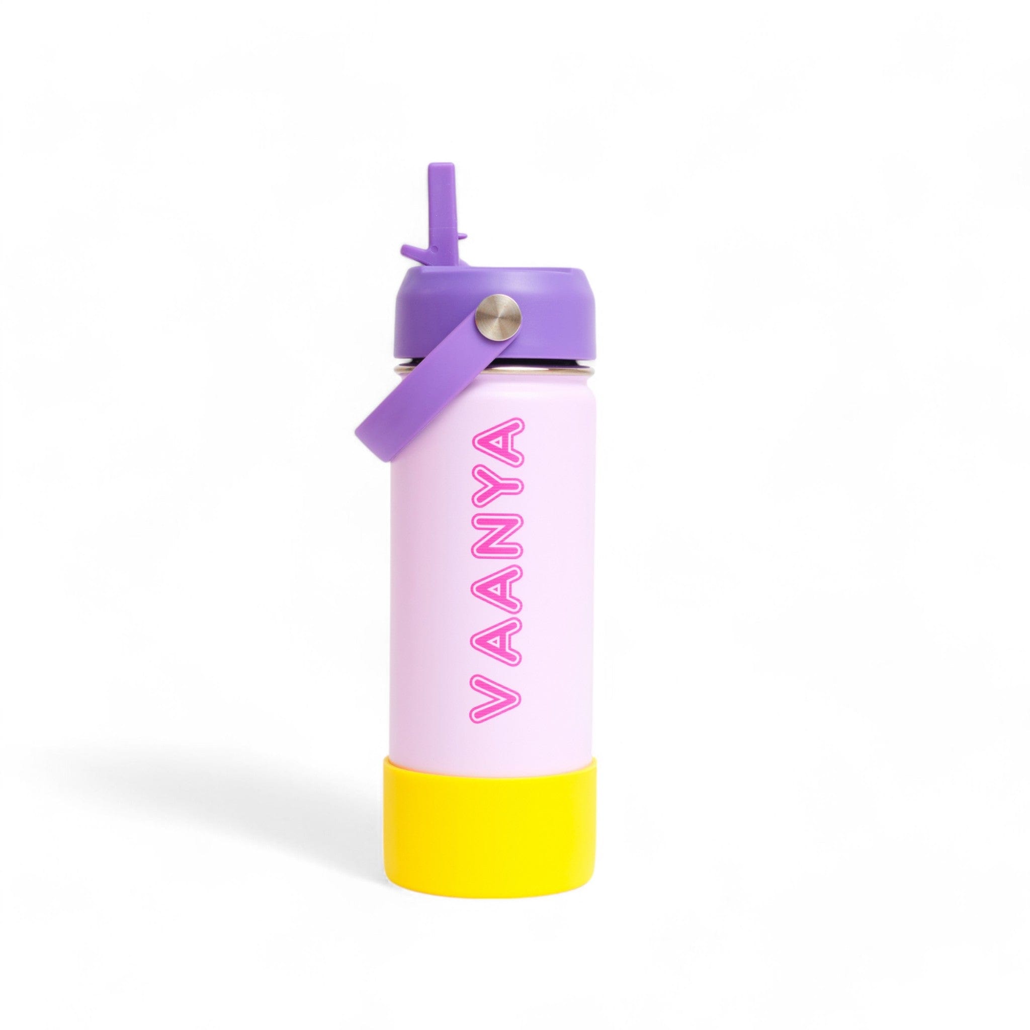 Big Lilac Blok Party Bottle - Insulated Stainless Steel Water Bottle for Outdoor, Gym & Travel - Keeps Drinks Cold for 24 Hours | Perfect for Hiking, Camping & Sports Activities