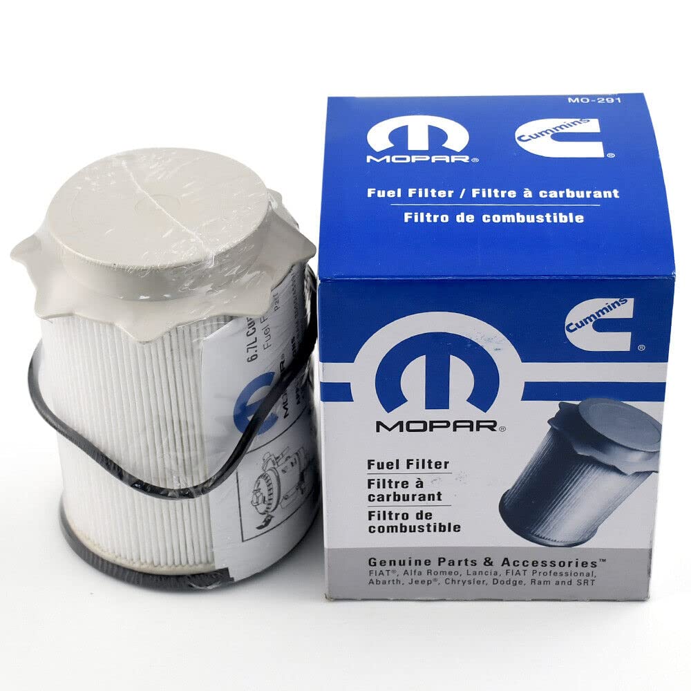 Genuine Mopar Fuel Filter 68157291AA for RAM 2500 3500 4500 5500 with 6.7L Diesel Engine - Heavy Duty Truck Replacement Part for Off-Road & Towing