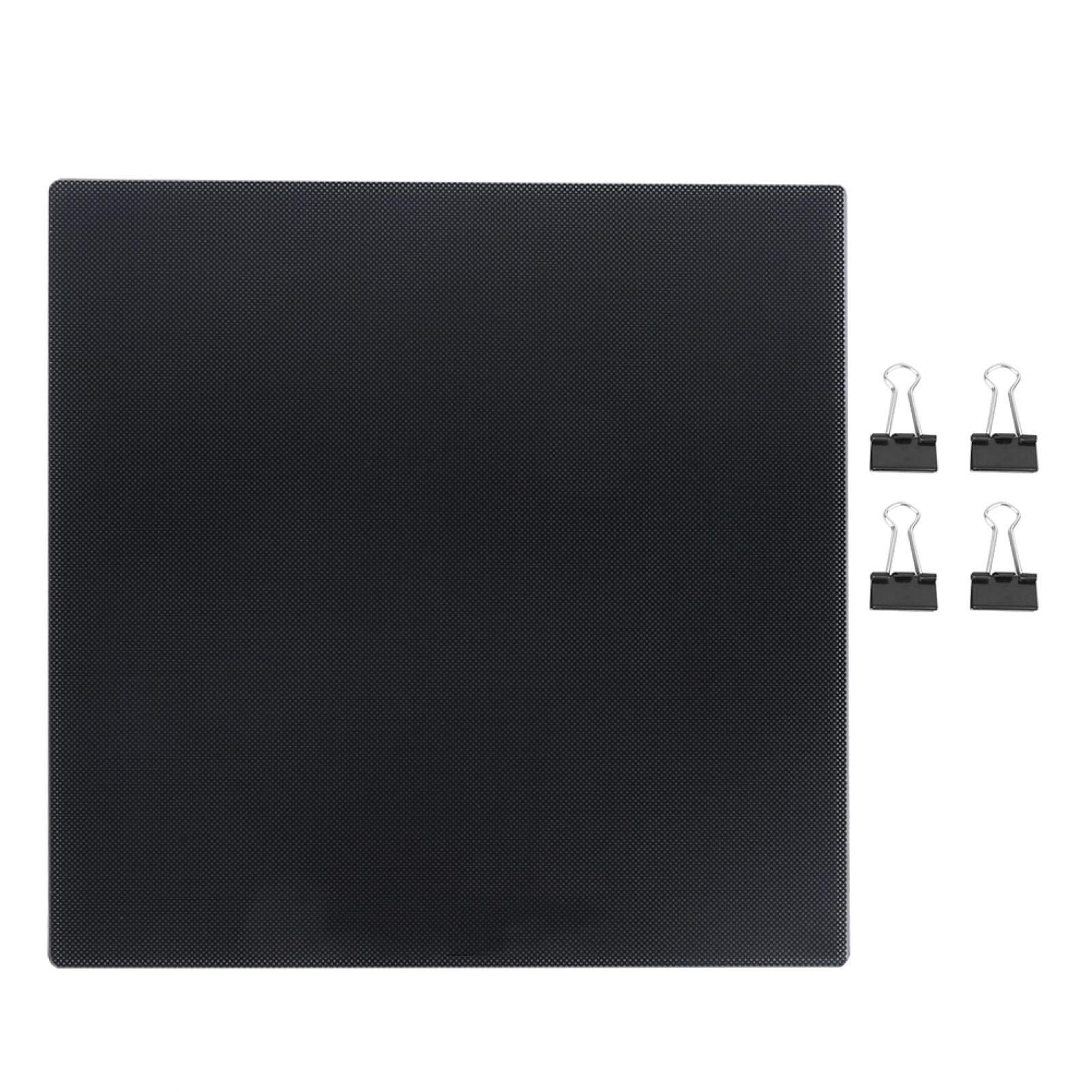 EVTSCAN 235x235mm Carbon Silicon Glass Plate - Compatible with CR10, Ender 3, Ender 3S 3D Printers | Perfect for Smooth Printing & Easy Removal | Ideal for Home DIY 3D Printing Projects
