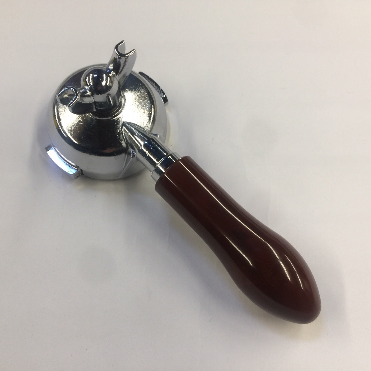 Premium Elektra Spouted Portafilter with Briarwood Bakelite Handle - Professional Espresso Machine Accessory for Home Baristas & Coffee Shops