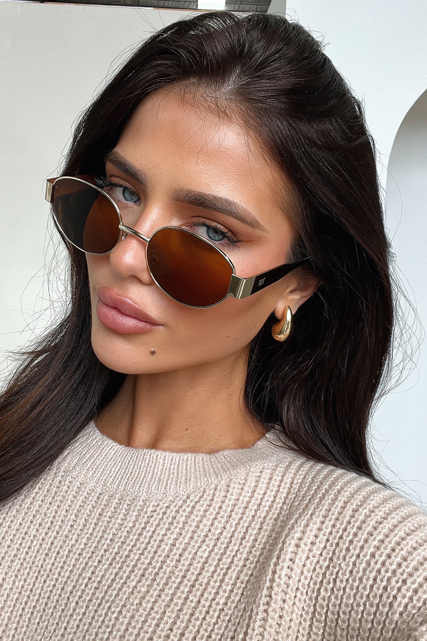 Adonis Polarized Sunglasses for Men & Women - Gold/Brown Aviator Style UV Protection - Perfect for Driving, Beach, and Outdoor Activities