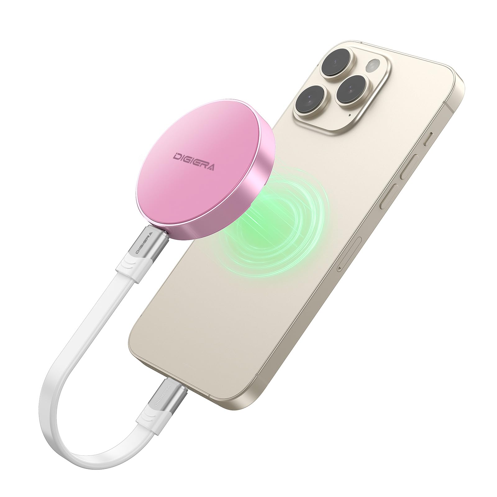 1TB Portable External SSD - Ultra Fast 2000MB/s USB 3.2 Gen 2x2 Type-C - Compact Magnetic Design - Compatible with iPhone 15/16, Galaxy S24/S23, Tablets & Computers - Pink | Perfect for Travel, Photography & Gaming Storage