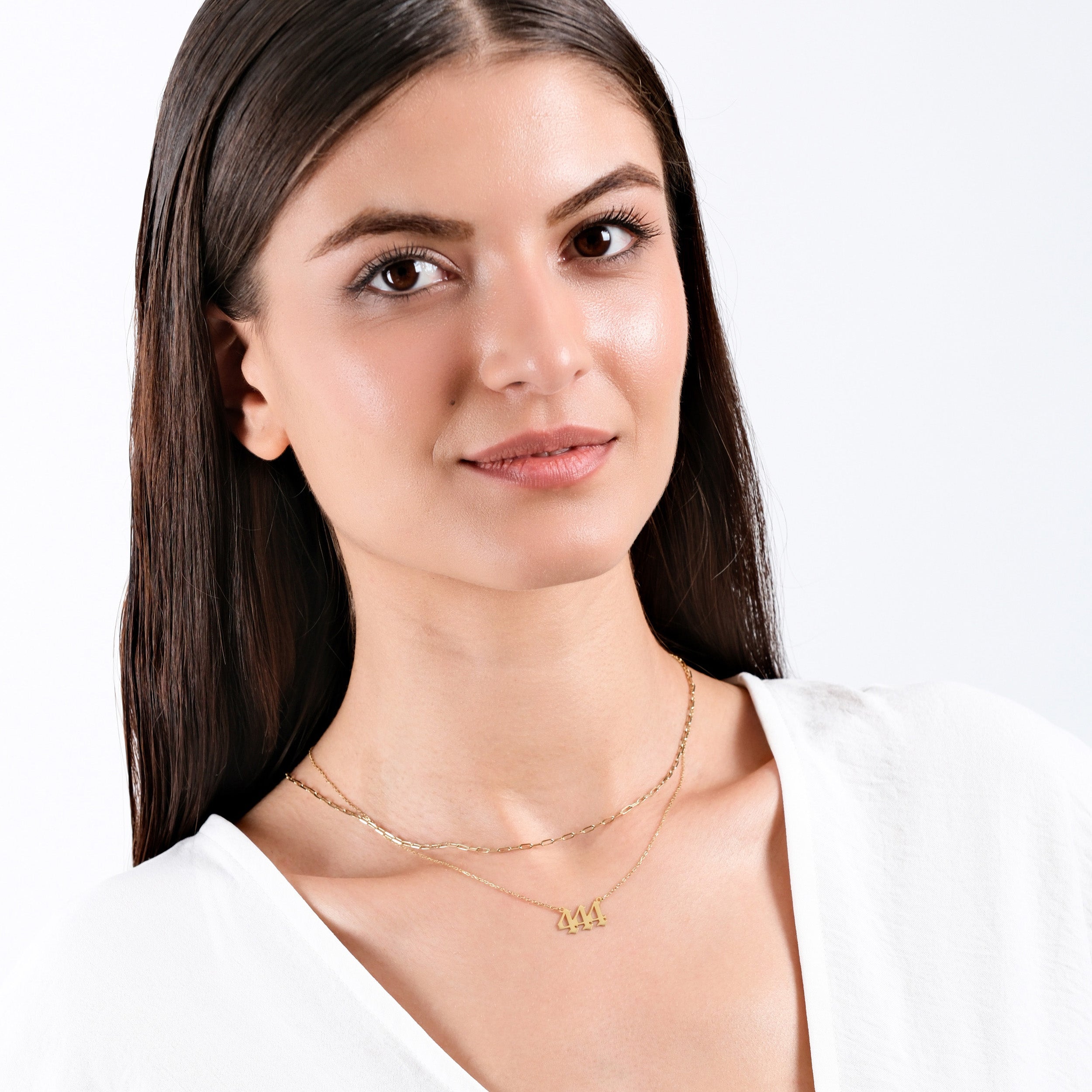 444 Angel Number Necklace - Spiritual Jewelry for Manifestation & Protection - Perfect for Meditation, Yoga & Daily Wear