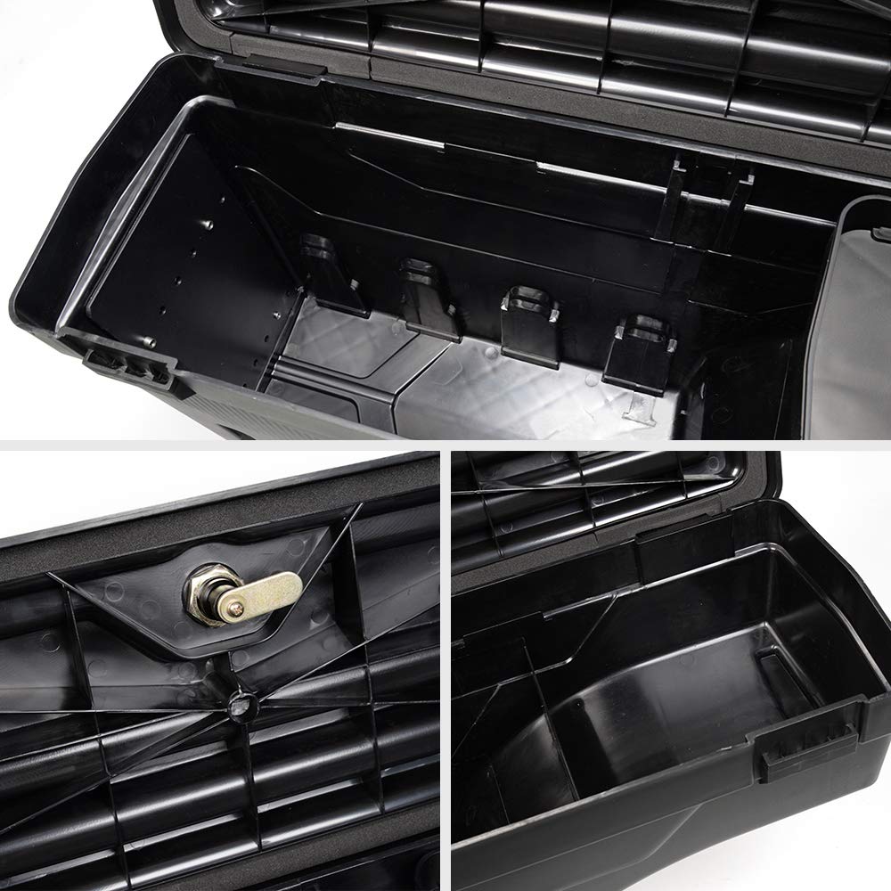 CHEDA Truck Bed Storage Toolbox for 2015-2019 Ford F-150 | Left Driver Side Tool Box | Heavy Duty Aluminum Construction | Secure Gear Storage for Camping, Work & Outdoor Adventures