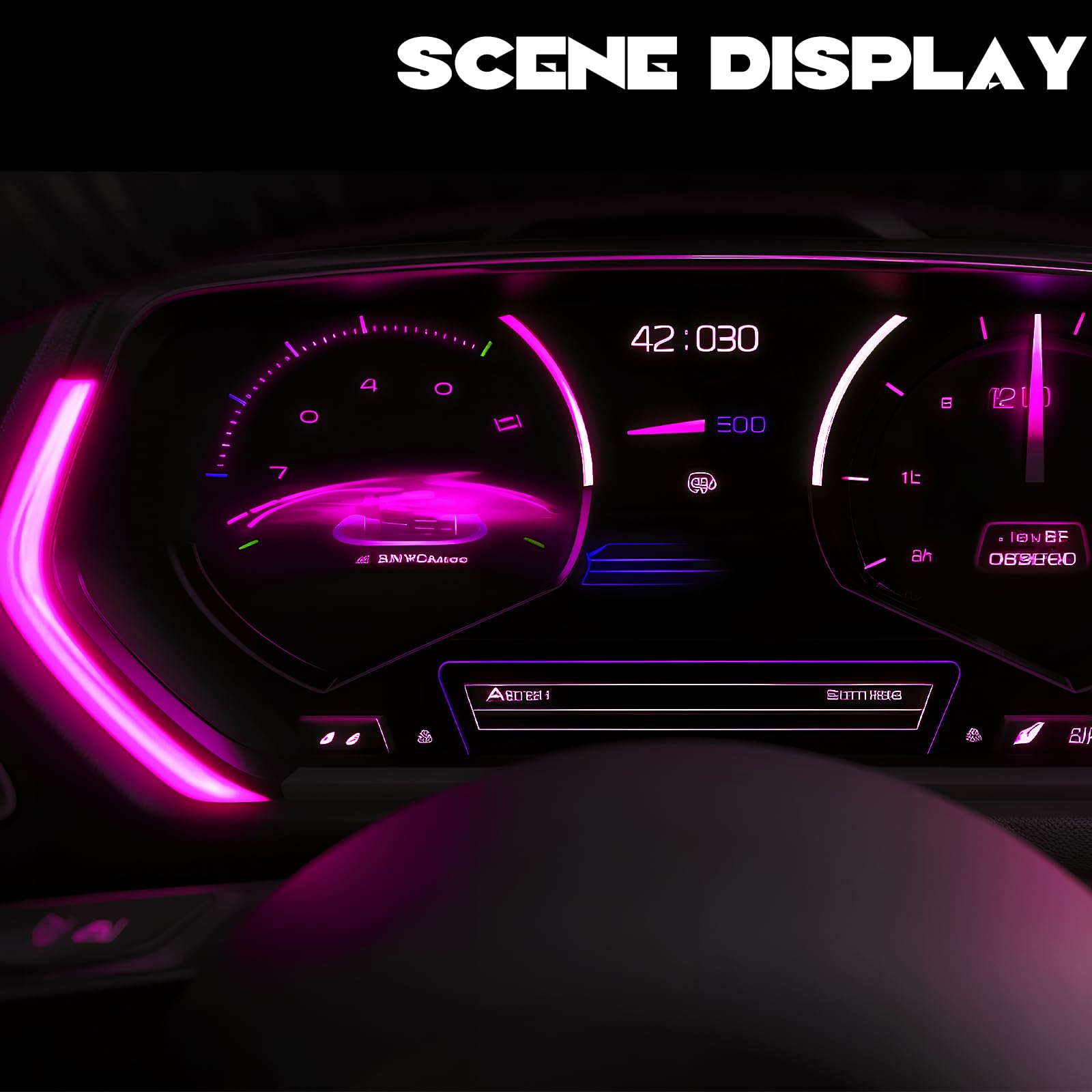 Super Bright NTNEV LED Bulb Dash Lights - T5 37 74 LED Bulb with Twist Lock Socket for PC74 PC37 Dashboard, Instrument Panel & Gauge Cluster - Perfect for Map Light, Vanity Mirror & Glove Box Indicator (Purple) - Ideal for Car Interior Lighting & Night Driving