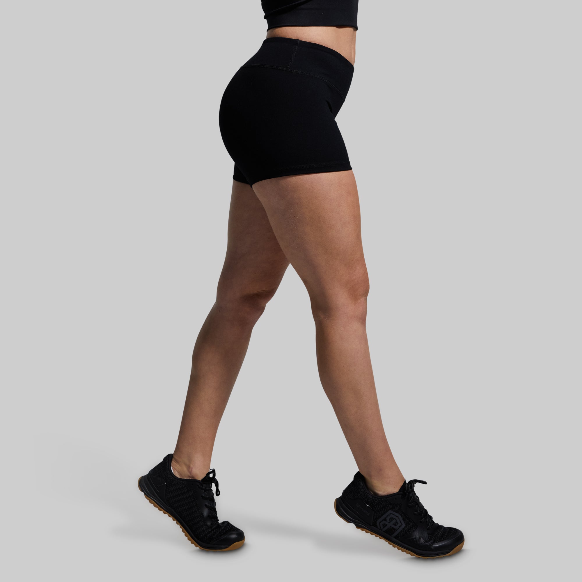 Renewed Vigor Booty Shorts 2.0 - High Waist Workout Shorts for Women, Black | Perfect for Gym, Yoga, Running & Fitness Training