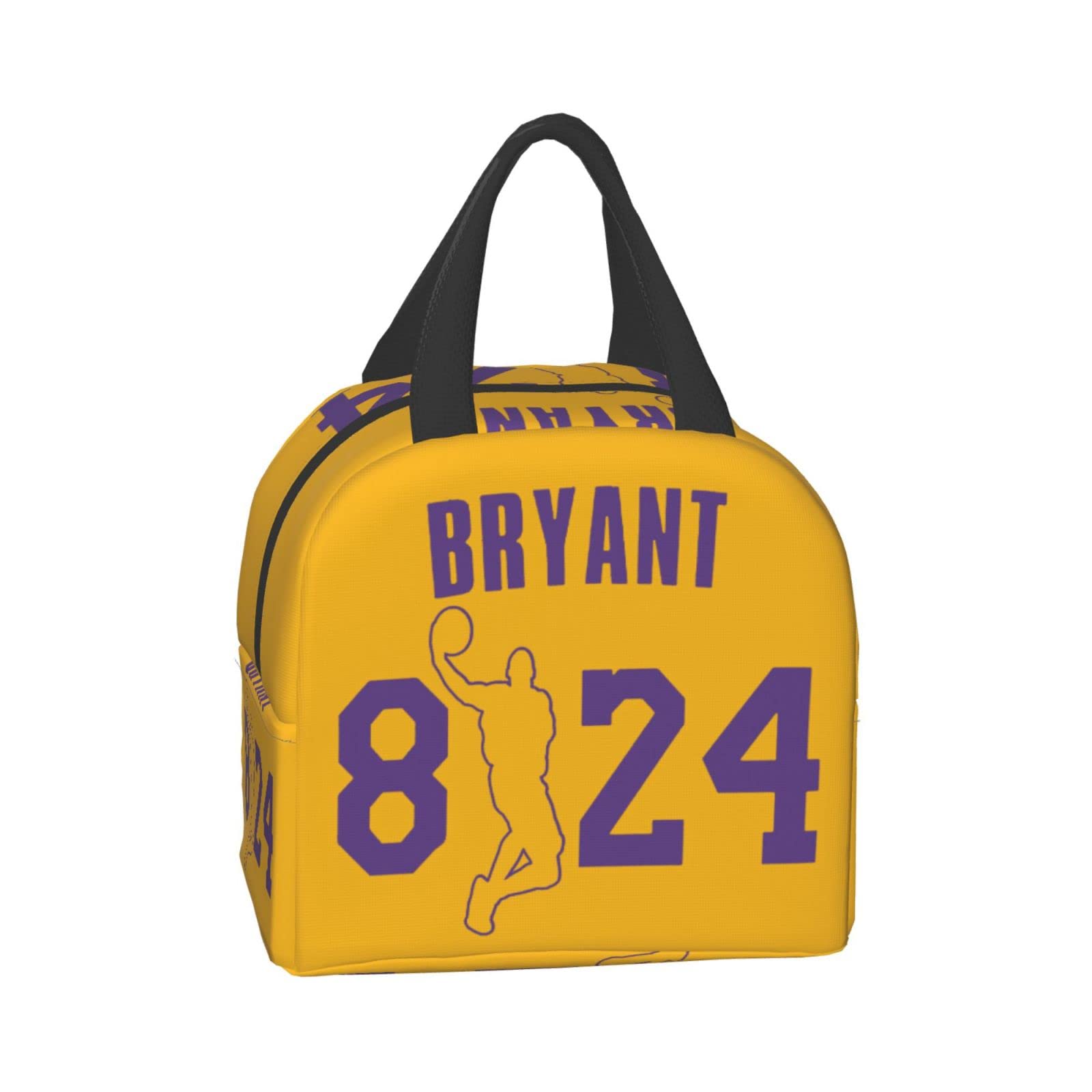 Yzchiais Mamba 24 Ko-Be Basketball Lunch Bag - Insulated Unisex Tote for School, Work & Sports - Portable Heat Retaining Lunch Box for Men, Women, Boys & Girls