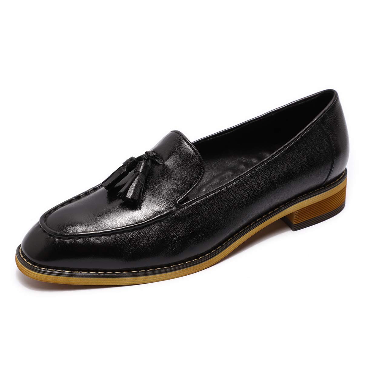 Women's Leather Penny Loafers - Comfortable Casual Flat Shoes for Women & Girls | Perfect for Office, Travel & Everyday Wear