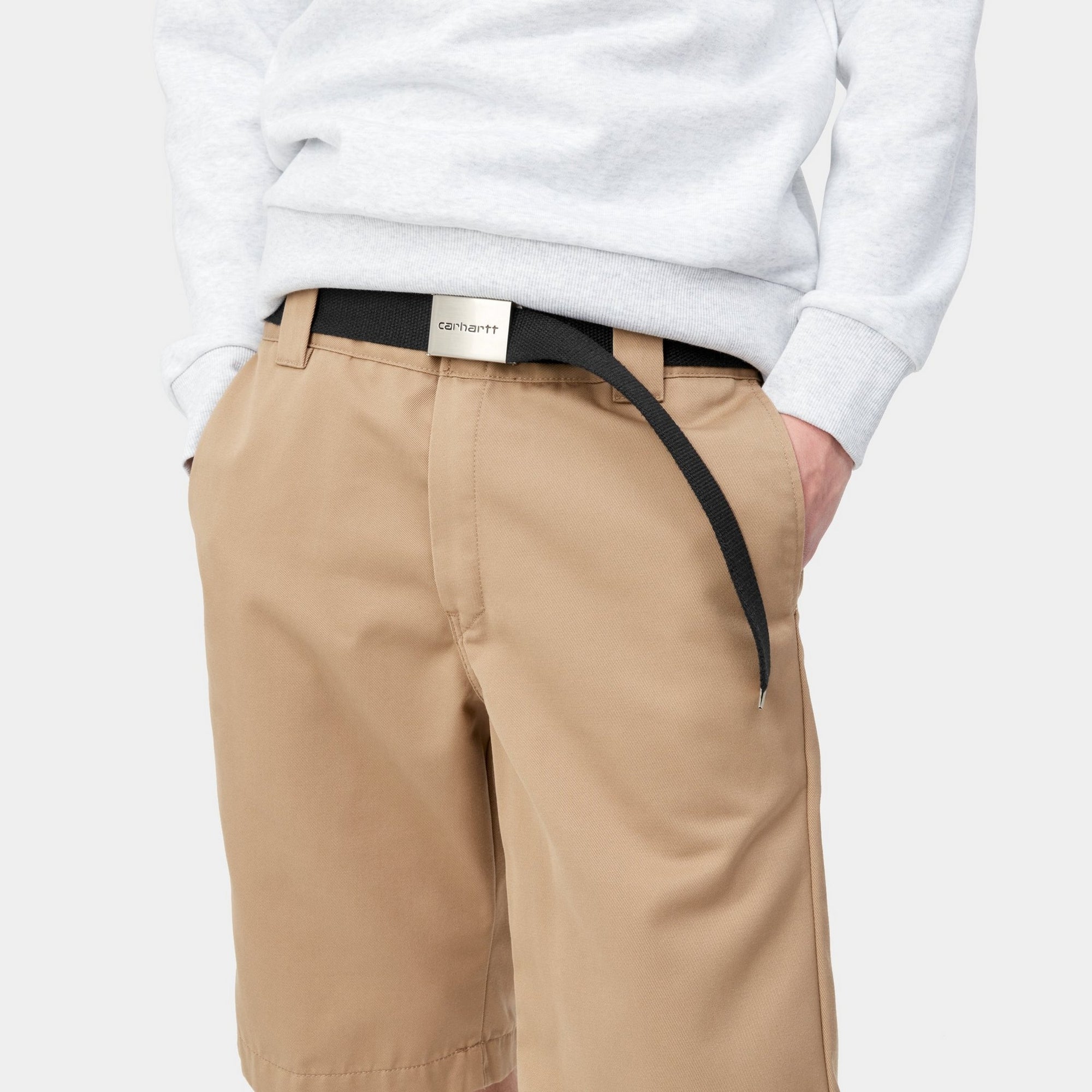 Clip Belt Chrome | Black - Stylish and Secure Waistband for Running, Workouts, and Everyday Use