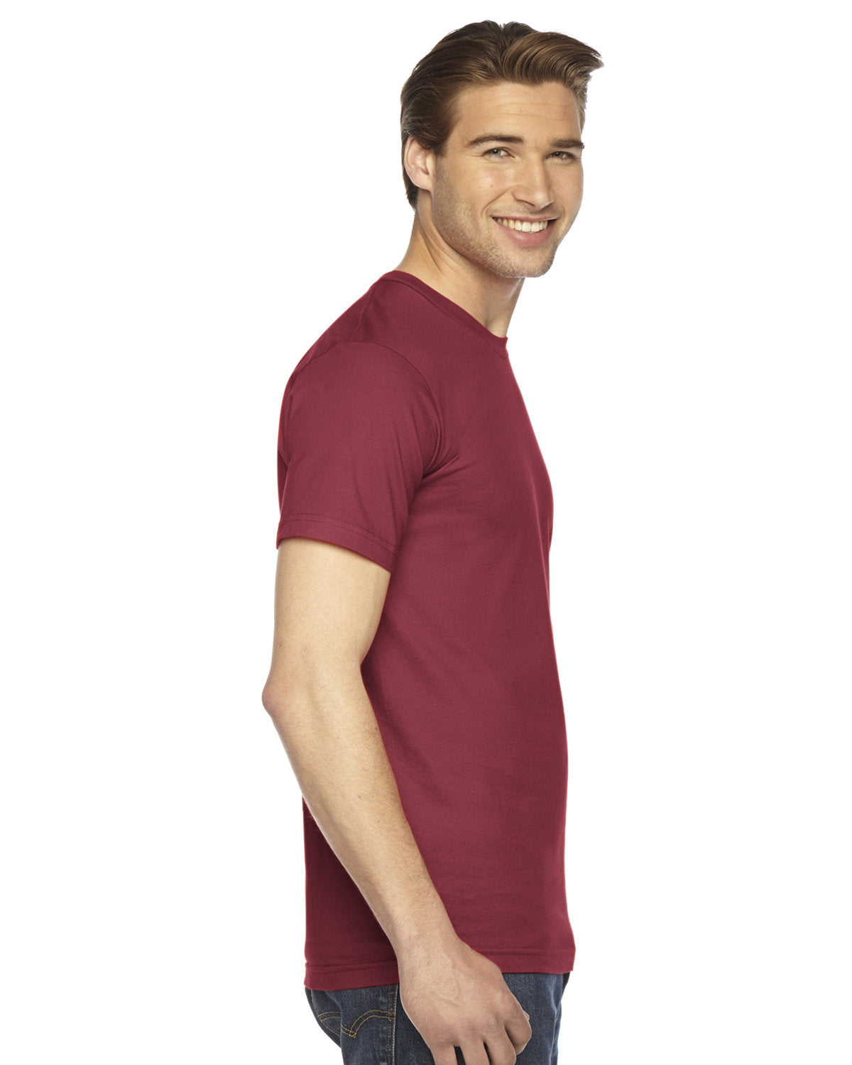 American Apparel 2001W Unisex Fine Jersey Short Sleeve T-Shirt - Soft Cotton Tee for Men & Women - Perfect for Casual Wear, Gym, and Everyday Outfits