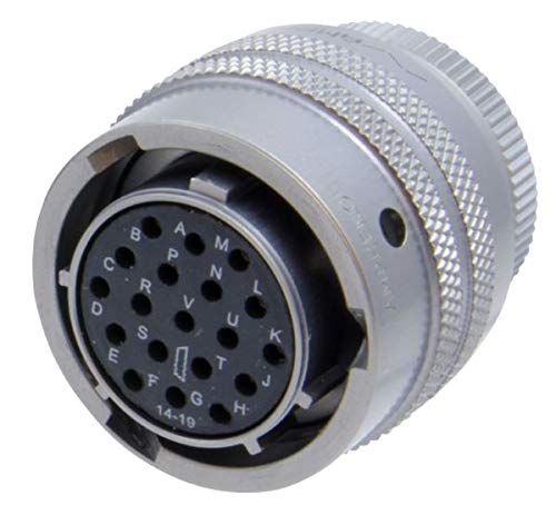 PT06A-16-8P 8 Position Miniature Cylindrical Pin Connector - Solder ST Cable Mount, 8 Terminal 1 Port (2 Pack) - Ideal for Electronics, DIY Projects, and Industrial Equipment Wiring