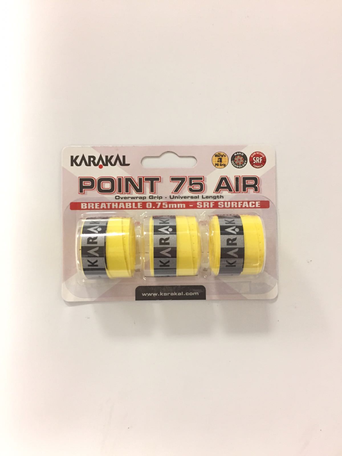 Karakal Point 75 Air Overgrip - Premium Tennis Racket Grip for Enhanced Comfort & Sweat Absorption | Perfect for Competitive Play & Training Sessions