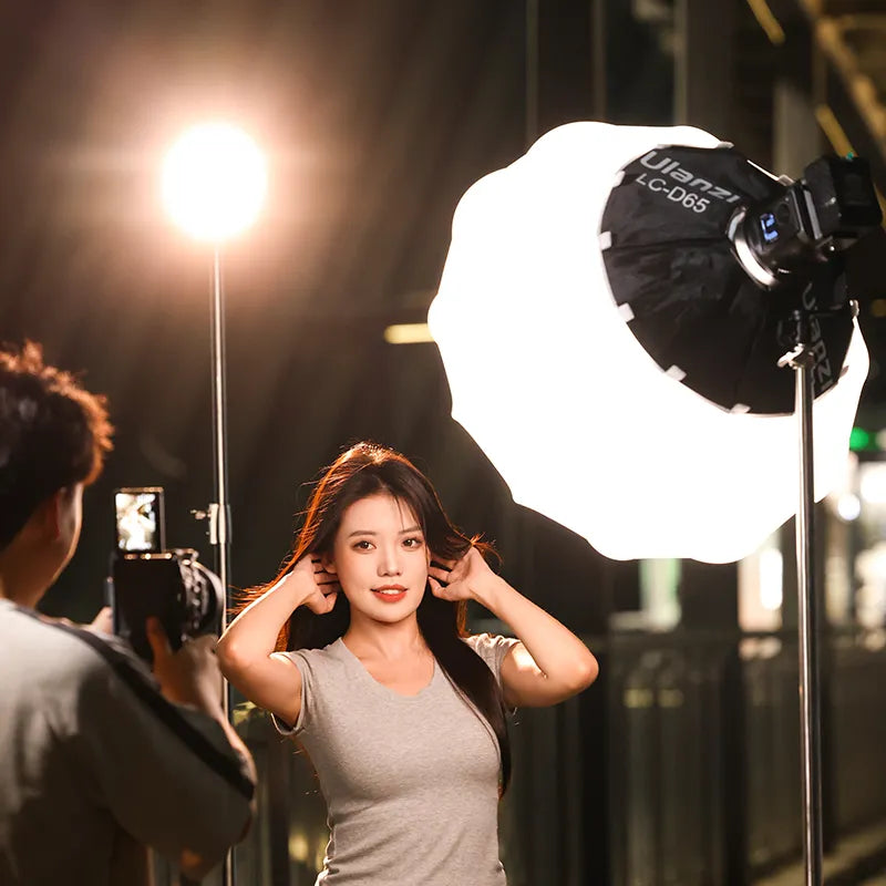 Ulanzi 120W Bi-Color RGB LED Video Light with V-Mount Battery - Professional Photography & Film Lighting for YouTube, Studio, and Outdoor Shooting