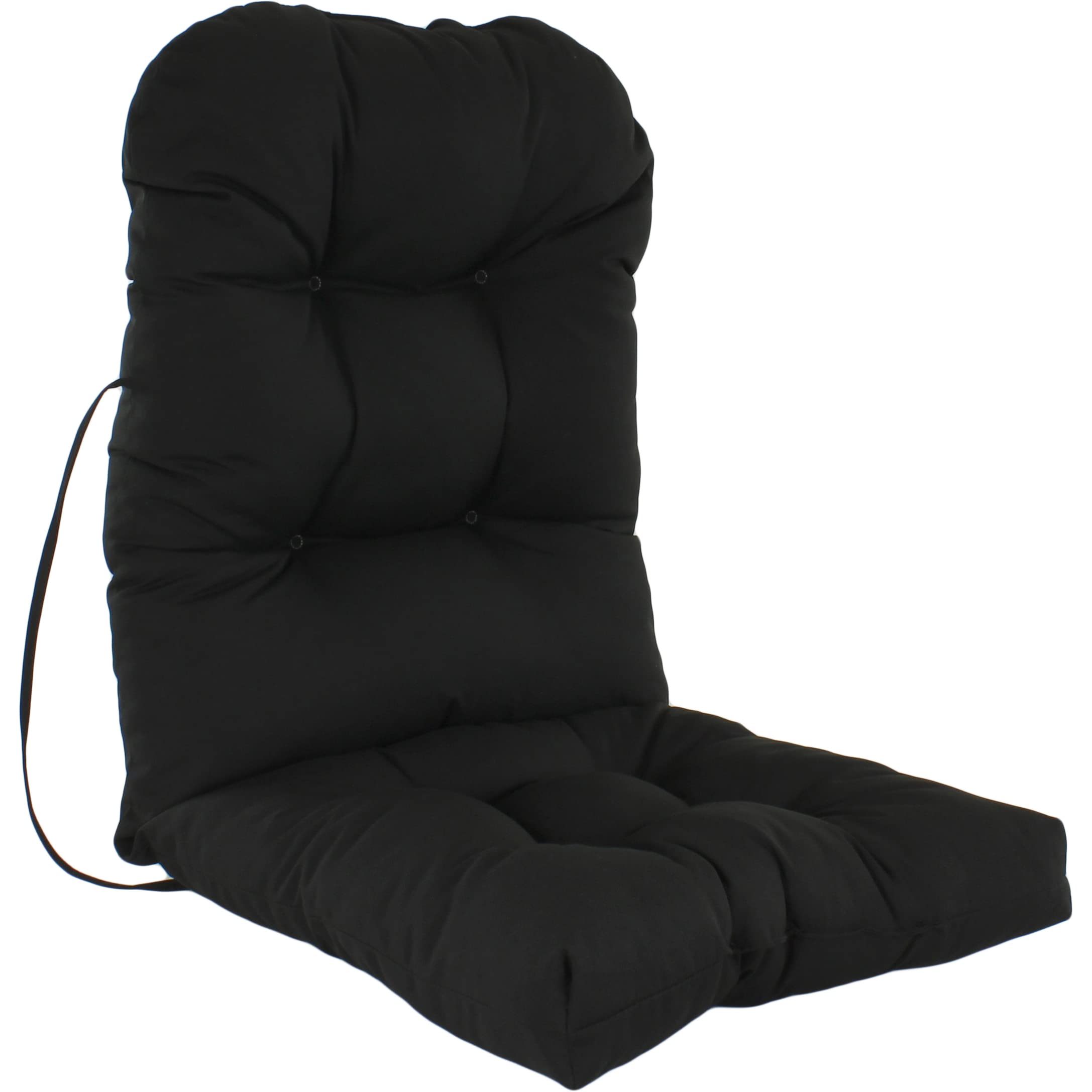 Waterproof College Themed Adirondack Chair Cushion - Indoor/Outdoor Patio Seat Cushion (1-Pack, Black) - Perfect for Dorm Decoration, Backyard Furniture & Outdoor Lounging
