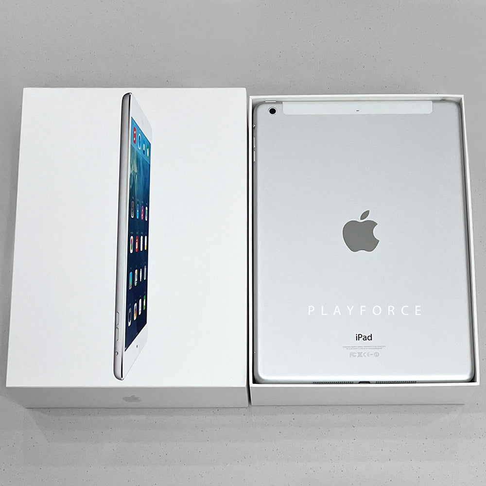 Apple iPad Air 1 (64GB, Wi-Fi + Cellular, Silver) - Lightweight Tablet for Work, Study & Entertainment | Fast 4G LTE Connectivity | Portable for Travel & Business Meetings