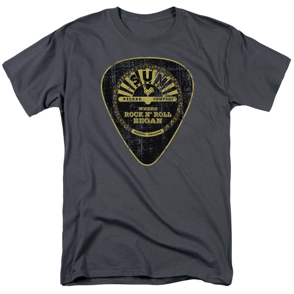 Sun Records Guitar Pick Frame T-Shirt - Music Lovers Gift