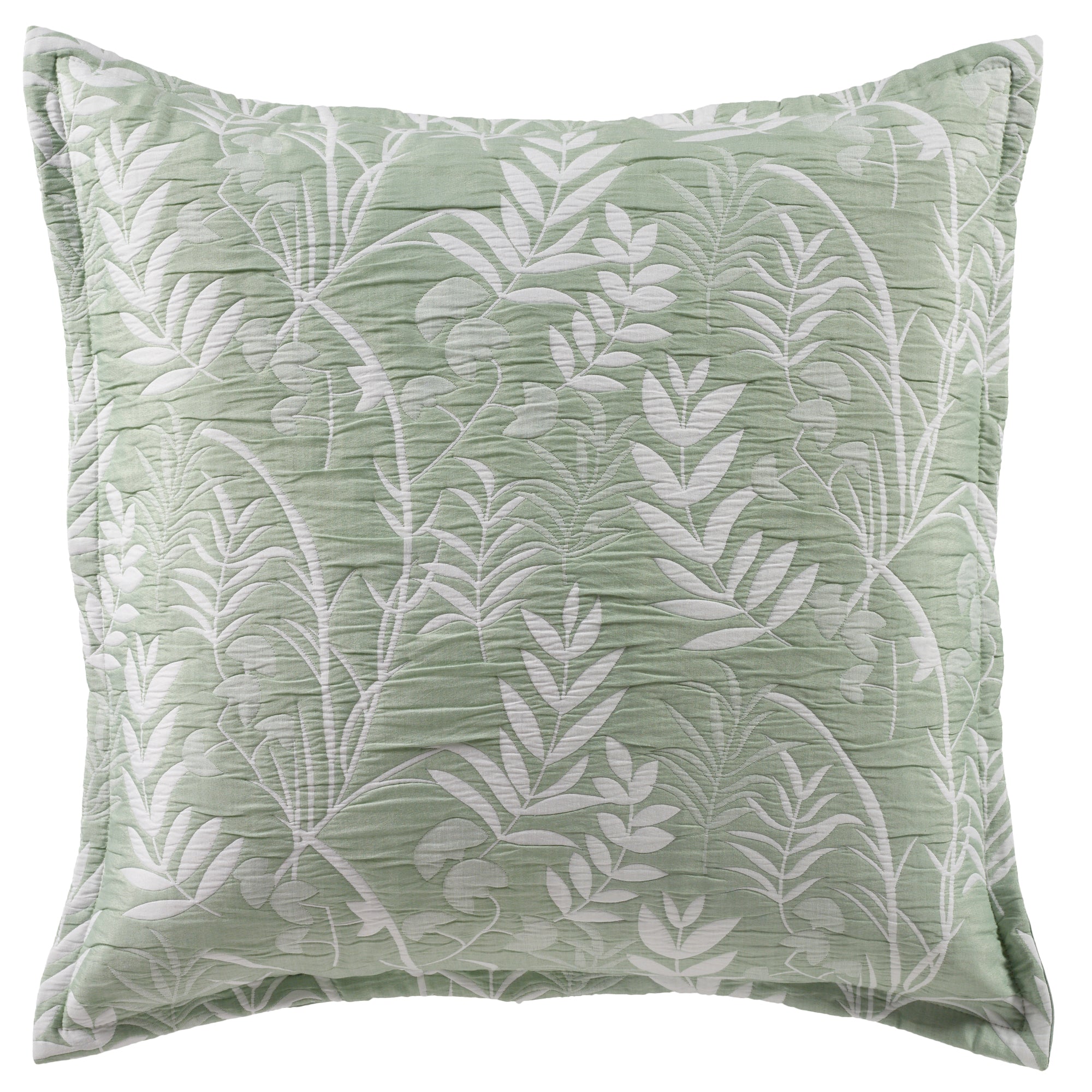 Premium Sage Green European Pillowcase Set - Luxury 100% Cotton Bedding by Bianca for Master Bedroom & Guest Room Decor