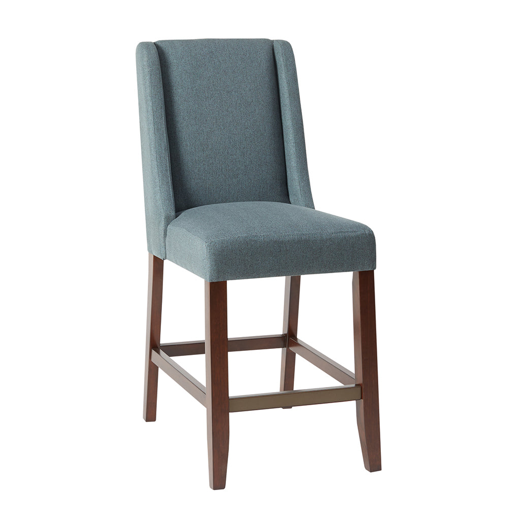 Brody Wing Counter Stool - Modern Kitchen Bar Stool with Back Support, Adjustable Height for Breakfast Nook, Kitchen Island & Home Bar Seating