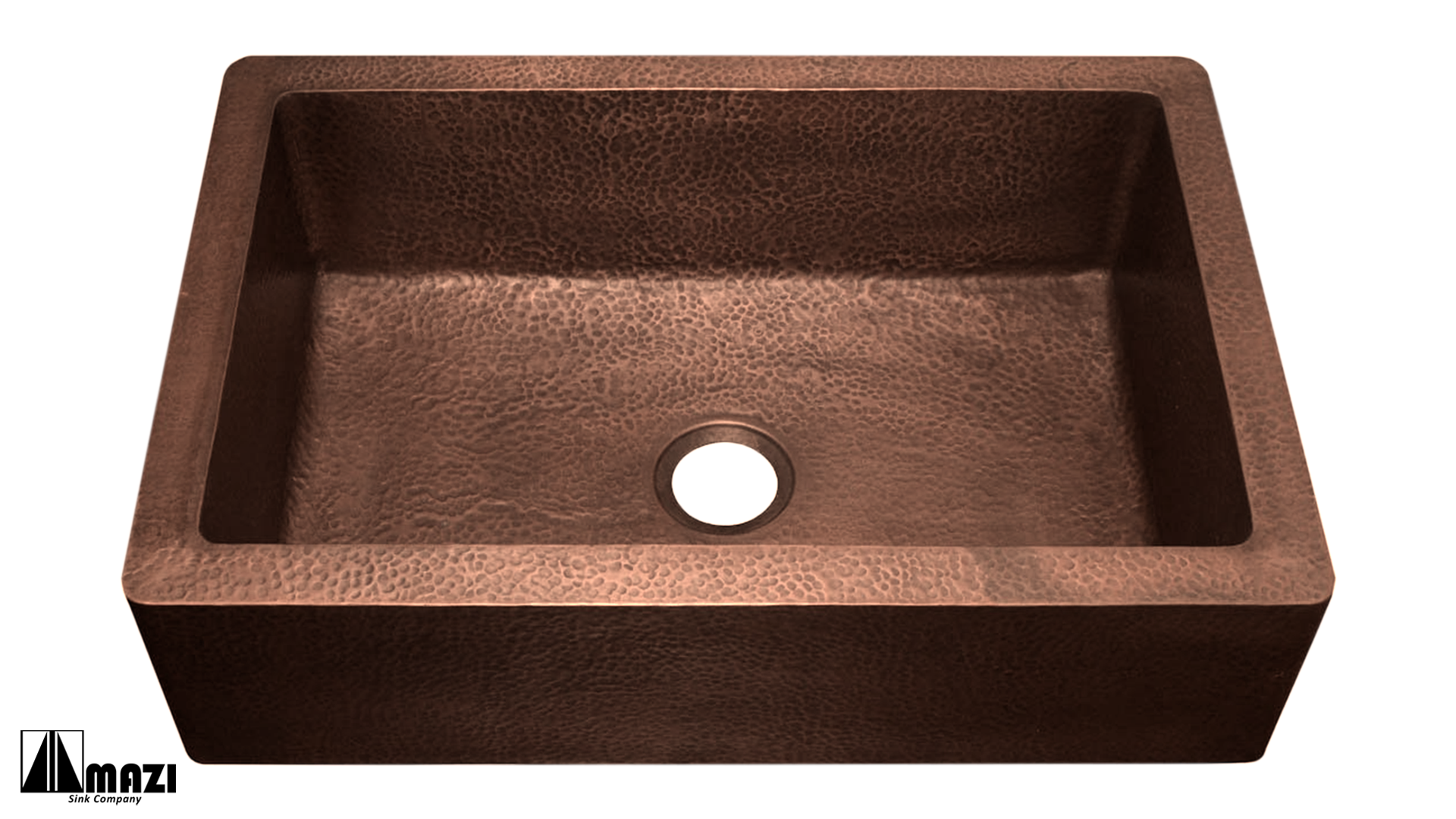 Premium Copper Kitchen Sink 1651H - 16 Gauge Handcrafted Farmhouse Sink with Apron Front for Modern & Rustic Kitchens - Perfect for Home Renovation & Chef's Dream Kitchen